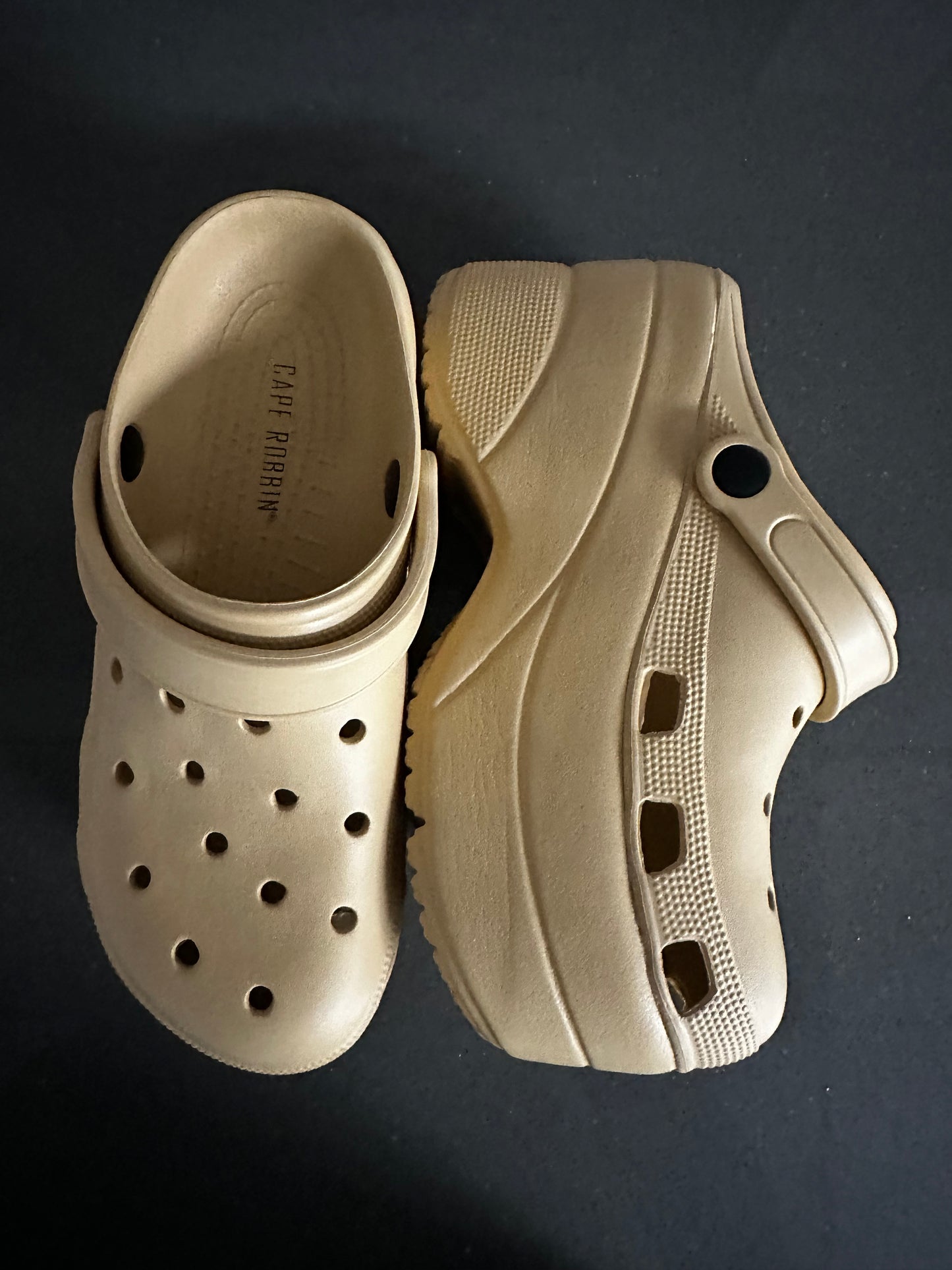 Nude Platform Clogs