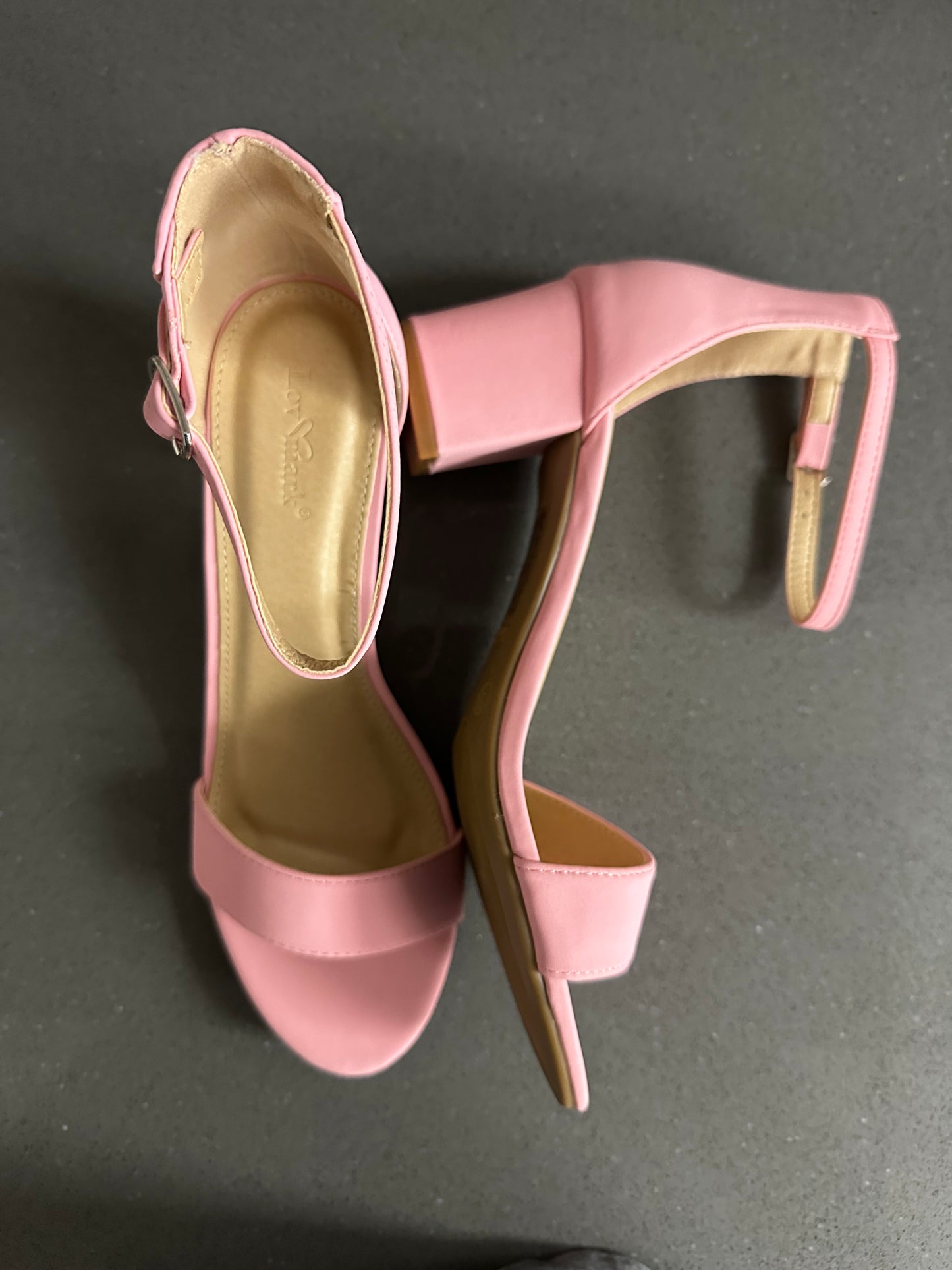 Women's Ankle Strap High Heels Pink