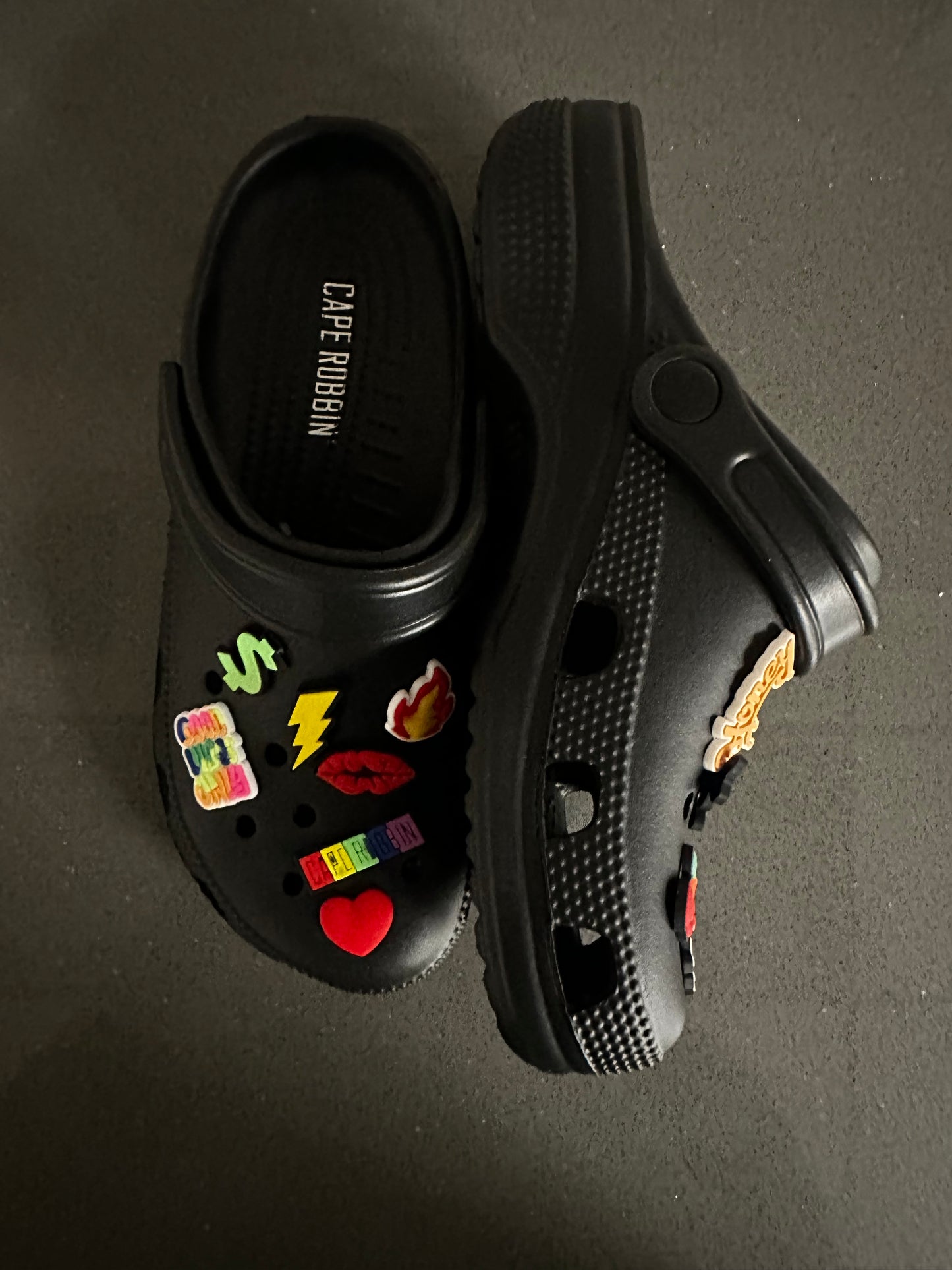 Black Slipper Clogs ornamental