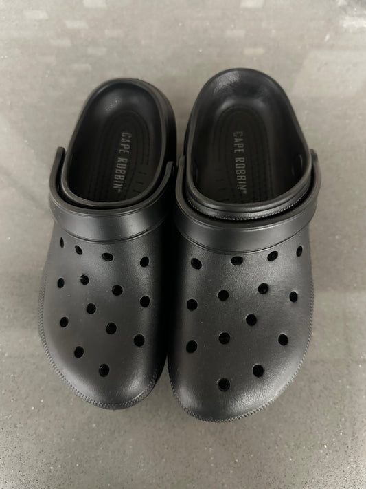 Black Platform Clogs