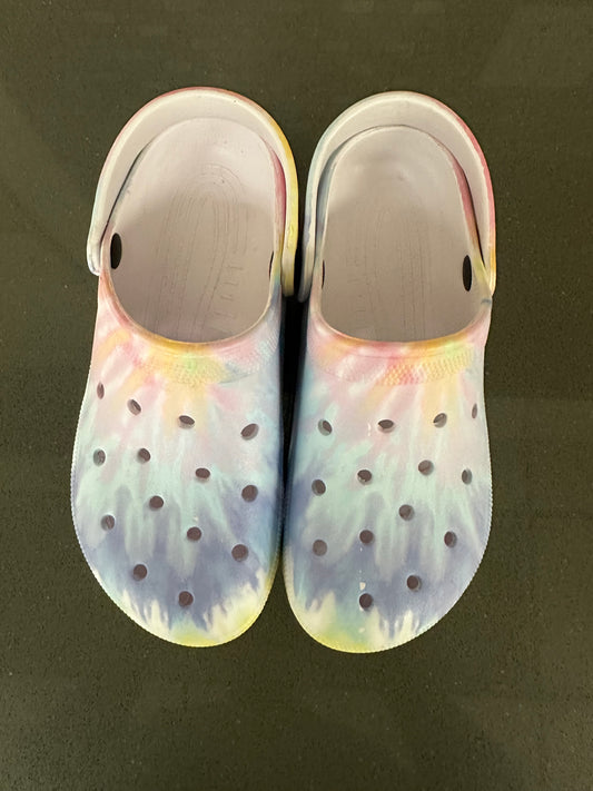 Tie Dye Platform Clogs
