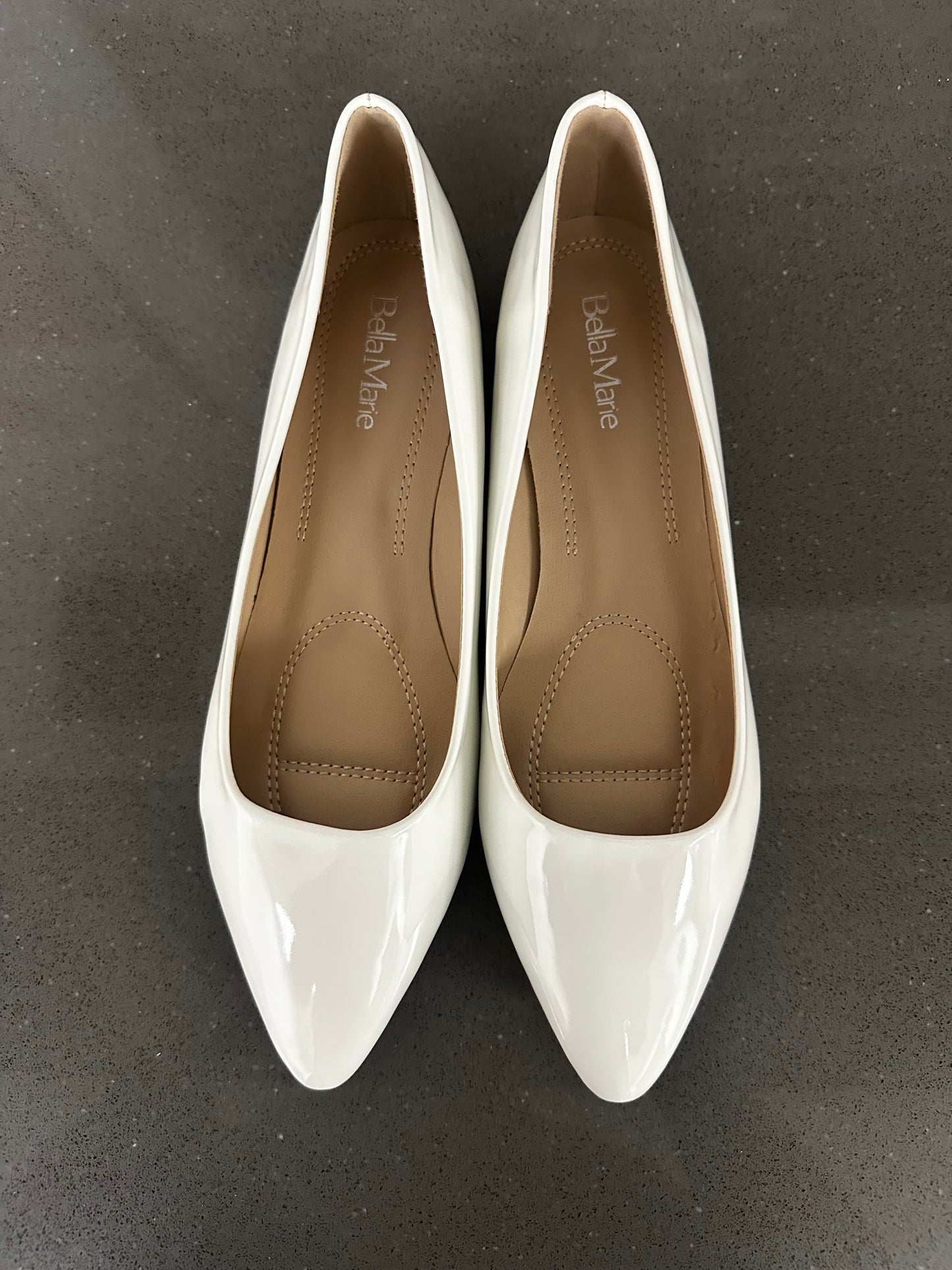 Women's Trotter Shoes White Glossy