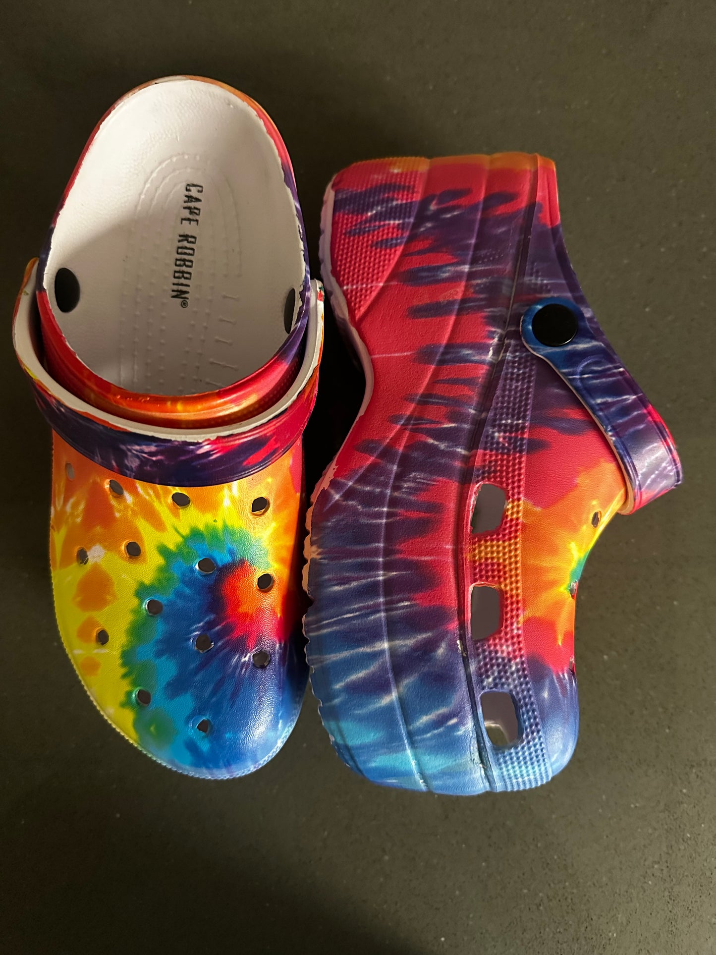 Rainbow Platform Clogs